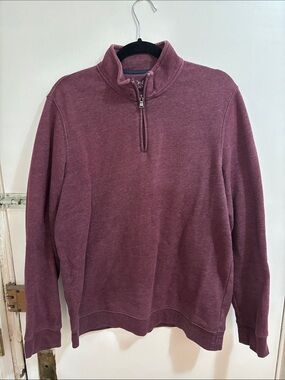 croft & barrow Men's Half-Zip Pullover Sweater - Mauve